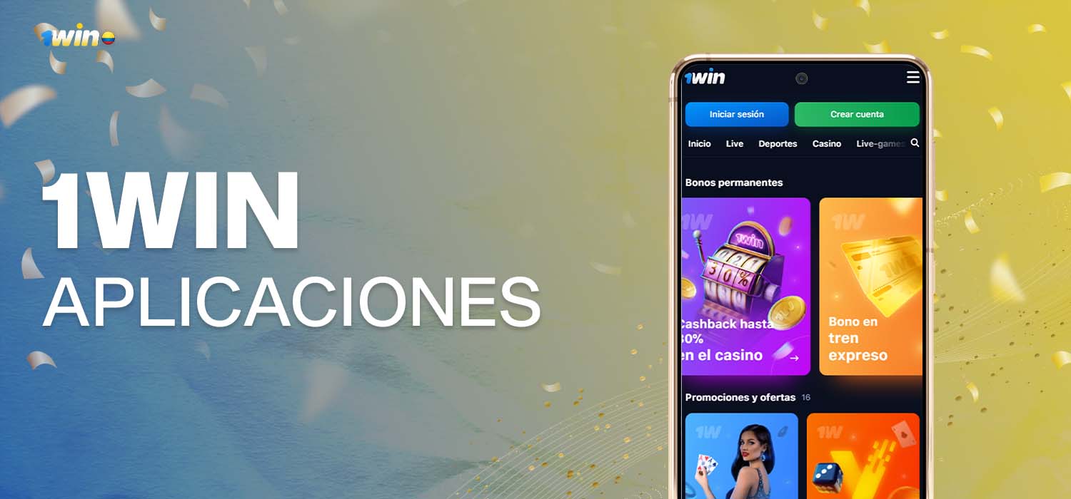Aplicativos móveis e para Windows da 1win colombia